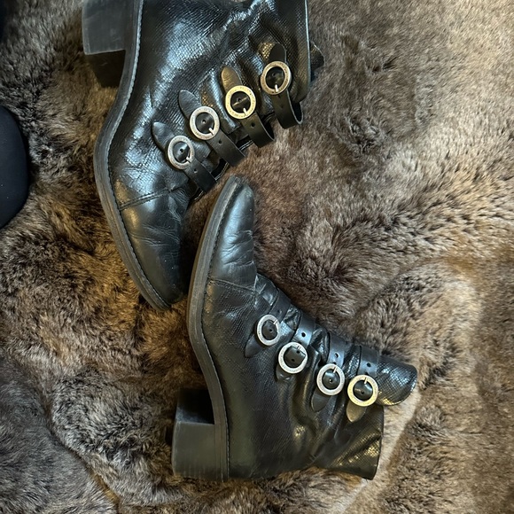 Miz Mooz  Buckle Ankle Boots Black. Not sure of style. Gently worn see pic - Picture 9 of 11